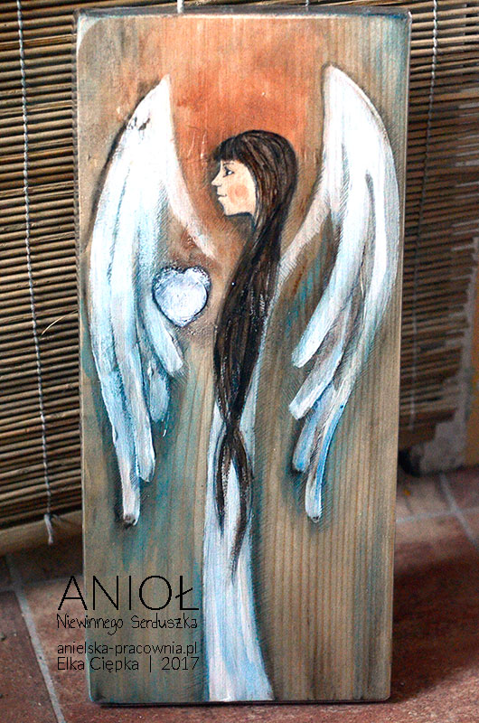 Anioł Niewinnego Serduszka - idealny prezent na komunię lub chrzciny