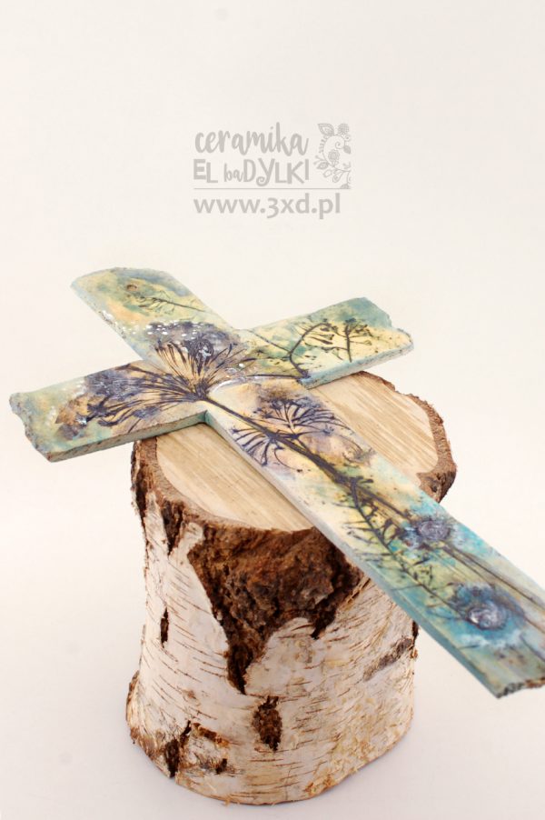 EL baDYLKI - ceramiczny unikatowy krzyż